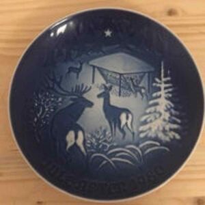 Bing‎ & Grondahl Christmas plate. 1980. EUC